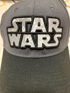 STAR WARS スターウォーズ 刺繍ロゴ キャップ 帽子 グレー×ブラックのサムネイル