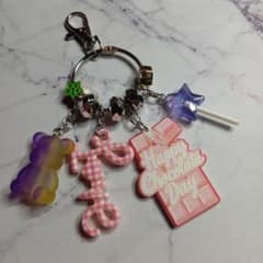 チョコレートモチーフ ハンドメイド ビーズストラップ - 2