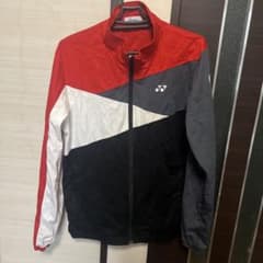 YONEX スポーツジャケット Mサイズ 赤黒白 ジャージ ソフトテニス テニス YONEX スポーツジャケット Mサイズ 赤黒白 ジャージ ソフトテニス
