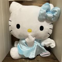 サンリオ ハローキティ　LLぬいぐるみ 水色エンジェル