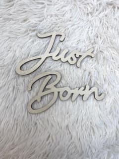木製　ウッドバナー　just bornのサムネイル