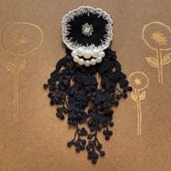 110＊ハンドメイドコサージュ入園式入学式卒園式卒業式　ミナペルホネン ブローチのサムネイル