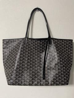 GOYARD　ゴヤール　サンルイ　gm　ノワール　黒　美品　ポーチ未使用