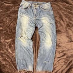 ダメージデニムパンツ y2k グランジ 平成　平成ギャル男のサムネイル