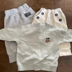 80サイズ　ズボントレーナー3点セットのサムネイル