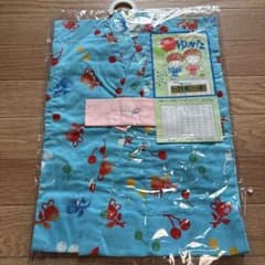 【新品】子供用 浴衣 1〜2才用 水色 金魚柄　80センチのサムネイル