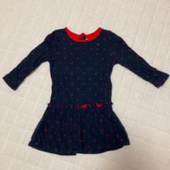 専用　プチバトー チュビックハートワンピース　2点セットのサムネイル