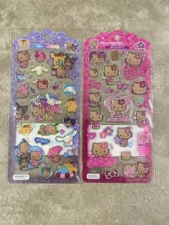 【新品未使用品】ドロップジェリーシール 日焼けキティ 日焼けサンリオ 2枚セットのサムネイル