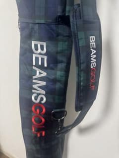 BEAMS GOLF チェック柄キャディバッグ - メルカリ