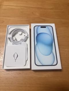 Apple iPhone 15 128GB 青　外箱 ケーブル、SIMピンセットのサムネイル