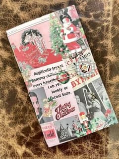 中身が見やすい６ポケット素材ケース＊クリスマス素材入り／レトロChristmasのサムネイル