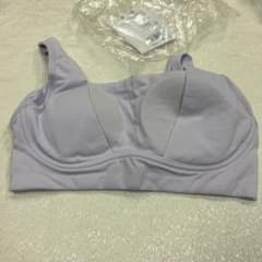 新品　WhiteBreeze ナイトブラ M ライトパープル 綿混 美胸補正