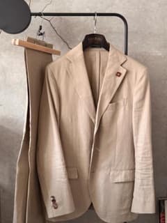 ほぼ未使用】LARDINI 限定リネンシルク混スーツ 46 ストラスブルゴ購入