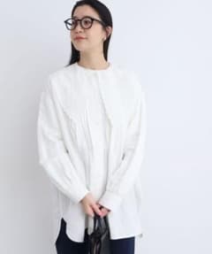 fig london petit blouse 刺繍 ブラウス リネン - メルカリ