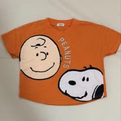 PEANUTS スヌーピー Tシャツ 80cm オレンジのサムネイル