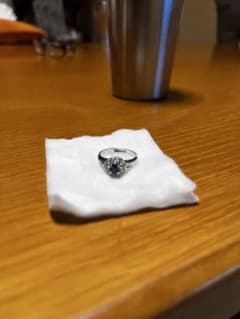 サファイア リング プラチナカラー　9号のサムネイル