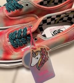 【新品未使用】Vans マルチカラースニーカー グリッター仕上げのサムネイル