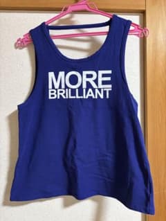 茉*☆様 MORE BRILLIANT ロゴ タンクトップ ブルー Sサイズ - メルカリ