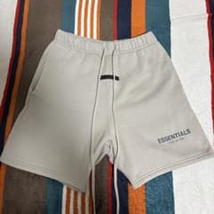 ESSENTIHALS Grey fleece sweat shorのサムネイル
