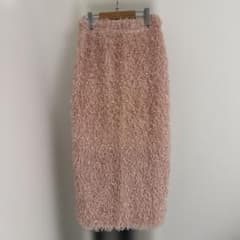 美品✨バックスリットファンシーヤーンタイトロングスカート