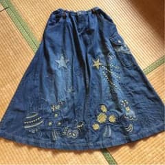 rough デニム風ロングスカートのサムネイル