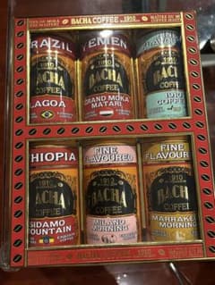 【未開封・中身あり】BACHA コーヒー　ホワイト缶 未開封・中身あり】BACHA コーヒー ホワイト缶 - メルカリ