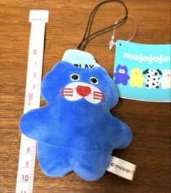 ち*)様 【新品】mojojojo ぶるぶるマスコット 青 ネコ Nicky（ニのサムネイル