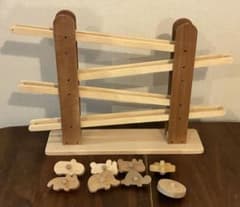 なかよしライブラリー　ころころ動物　皇室ご愛用品　木製スロープトイのサムネイル
