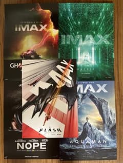 IMAX 포스터(A3) 5장 세트 플래시 아쿠아맨 매트릭스