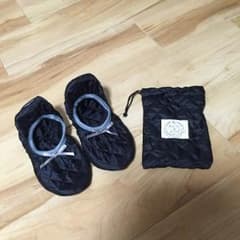 新品 携帯スリッパ 黒のサムネイル