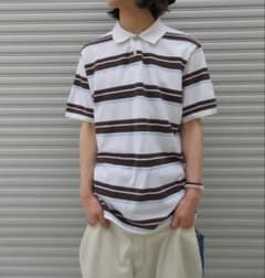 00s FADEDGLORY Border POLO Shirts greenyのサムネイル