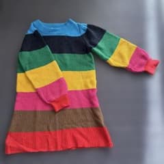 GAP KIDS カラフルリブ編みワンピース 5-7のサムネイル