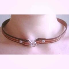 ハンドメイド イタリアンレザー チョーカーのサムネイル