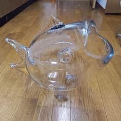 魚型 ガラス製 金魚鉢 水槽 インテリアのサムネイル
