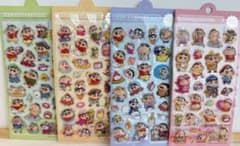 しんちゃんウォーターシール☆4点セットラスト1点訳ありのサムネイル