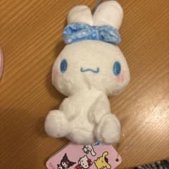 サンリオキャラクターズ ヒョウ柄おすわりちょいデカマスコット シナモロール