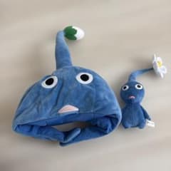 ピクミン 青ピクミン ぬいぐるみ キャップ 2点セットのサムネイル