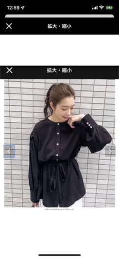 いーちゃんブラウス　ブラックのサムネイル