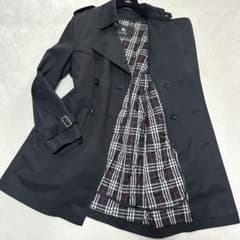 BURBERRY BLACK LABEL トレンチコート ブラック ライナー付