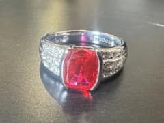 紫雲 京セラ クレサンベール 大粒ルビー2.58ct ダイヤ0.36ct 紫雲様専用 京セラ クレサンベール 大粒ルビー2.58ct ダイヤ0.36ct