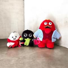 태그 첨부 가챠핀 무크 봉제인형 3점 세트 당시 물건 빈티지 레어