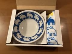 【非売品】moz スウェーデン　カラーボウル＆ふきんギフトのサムネイル