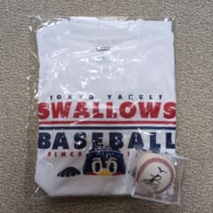 東京ヤクルトスワローズ Tシャツ XL サインボール付きのサムネイル