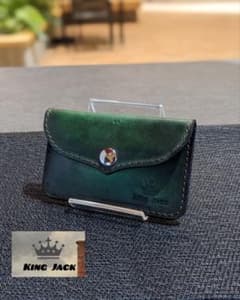 KING JACK 手染めグラデーショングリーン カードケースのサムネイル