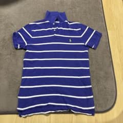 Polo Ralph Lauren ポロシャツ ボーダー ブルーのサムネイル