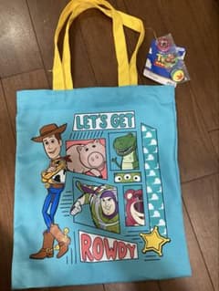 値下げ　TOY STORY トートバッグ 缶バッジ付き　限定品　タグ付き
