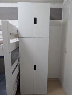 IKEA STUVA ホワイト ワードローブ 収納棚 クローゼット - メルカリ