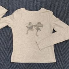 シーイン　リボン長袖Tシャツのサムネイル