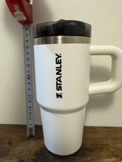 【新品未使用】STANLEY スタンレー タンブラー ハンドル付き ホワイトのサムネイル