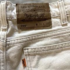 90s リーバイス 560 ホワイト ショートパンツ W31 USA製のサムネイル